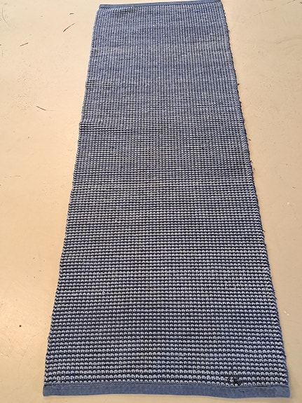 Räsymatto sininen 70x190 cm
