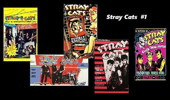 Stray Cats julistesetti 5kpl
