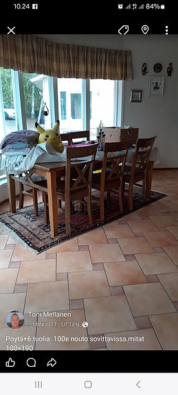 Ruokailuryhmä kuudelle