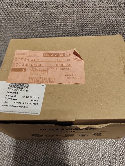 Oven lukko mekanismi, Volkswagen