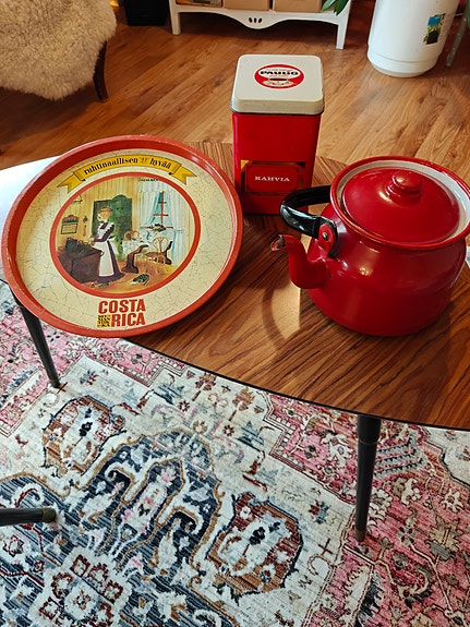 Retro setti Paulig Costa Rica kahvipannu