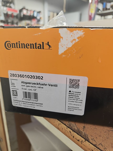 Continental VDO egr venttiili Nissan Renault opel
