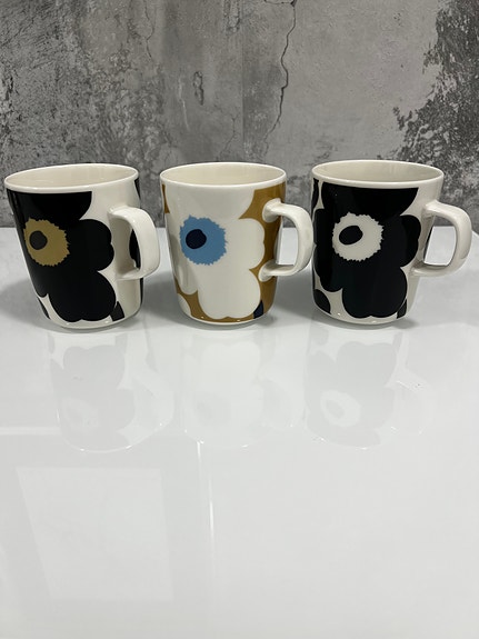 Marimekko Unikko Oiva kahvikupit