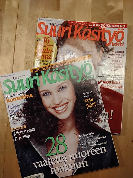 Suuri käsityö-lehdet 2002 ja 2003