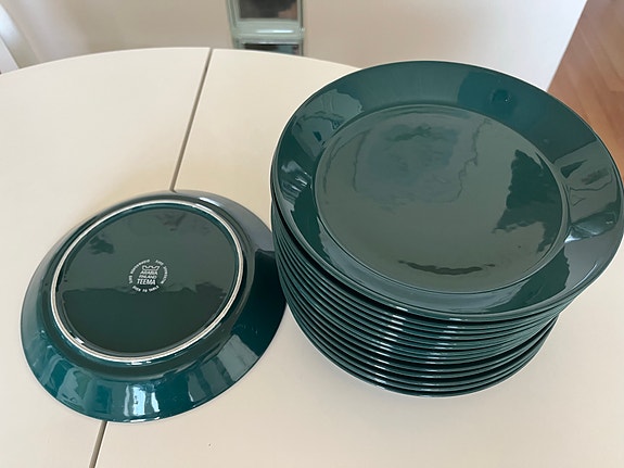 Iittala lautaset 23 cm (vihreä)