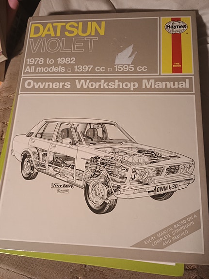 Datsun Violet 1978–1982 Owners Workshop Manual huoltokirja