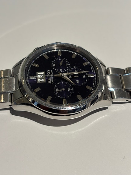 Seiko miesten rannekello teräsrannekkeella