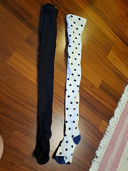 Bogi ja Lindex kahdet sukkahousut 122 cm