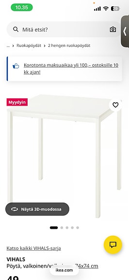 Ikean pöytä