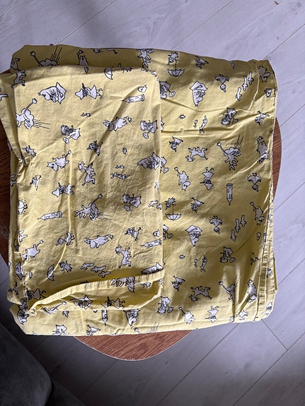 Finlayson lasten keltainen pussilakana Moomin