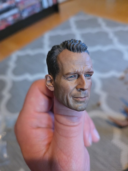 Keräilyfiguurin irtopää 1/6 Bruce Willis John McClane