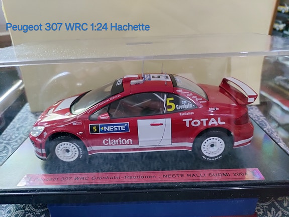 Peugeot 307 WRC ralliauto pienoismalli Neste Ralli 2004 Grönholm.