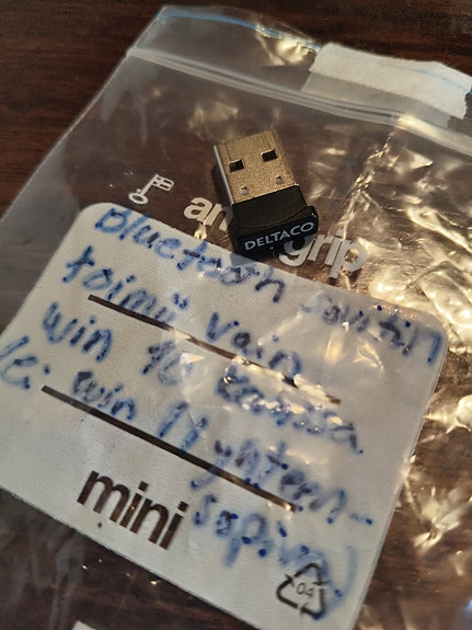 Deltaco Bluetooth-sovitin (WIN 10)
