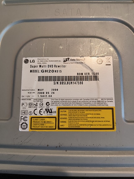 LG kirjoittava DVD-asema