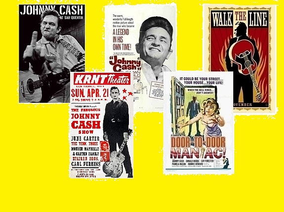 Johnny Cash julistesetti 5kpl
