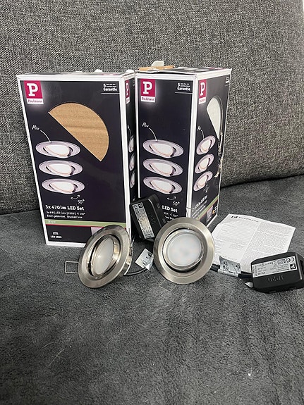 2pkt Paulmann himmennettävät LED-spottivalot 3x6W - UUDET