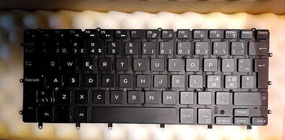 Dell XPS 13 9360 kannettavan tietokoneen näppäimistö