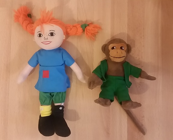 Peppi Pitkätossu 30cm ja Herra Tossavainen 16cm