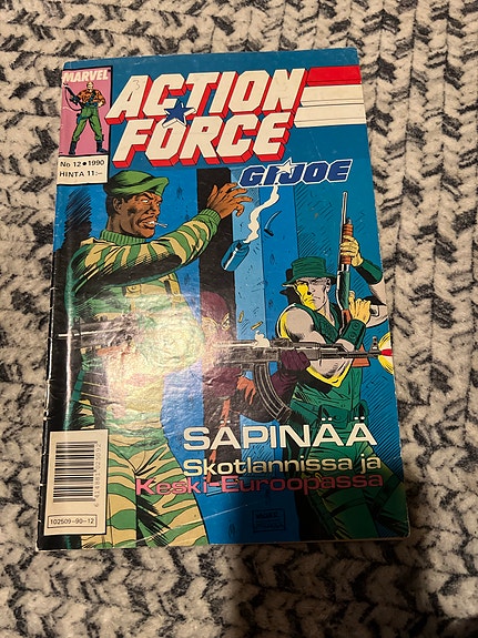 Action Force G.I. Joe sarjakuvalehti SÄPINÄÄ Skotlannissa ja Keski-Euroopassa