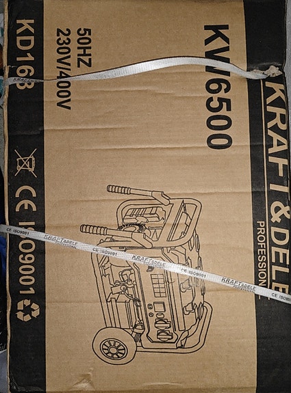 Kraft & Dele KW6500 Aggregaatti UUSI/KÄYTTÄMÄTÖN
