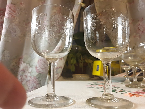 Baccarat Kristalli viini lasit 2kpl