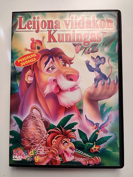 Leijona viidakon kuningas DVD lastenelokuva suomeksi