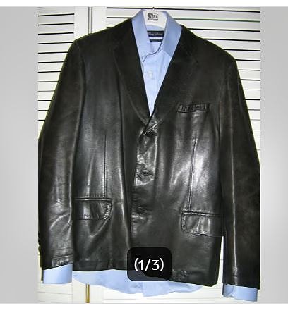 Vintage "HAGSTRÖM" nahkatakki, koko 48 (M) Laadukas pehmeä nahka.