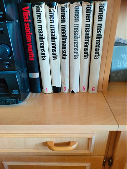 Toinen maailmansota -kirjasarja, osat 1 ,2, 3,4, 5 ja 6