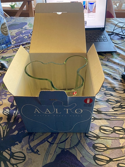 Iittala Aalto 100v maljakko 120mm signeerattu