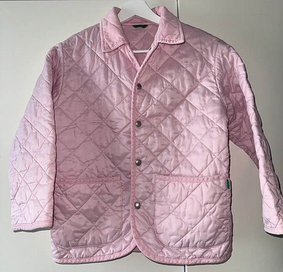 Benetton tikkitakki koko 130 vaaleanpunainen tytöille