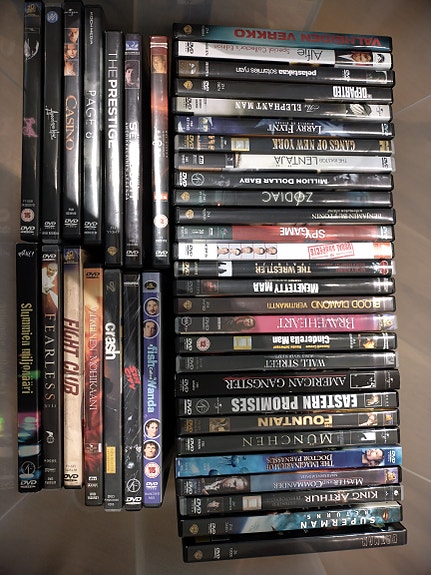 Valtava määärä laatu DVD-elokuvia halvalla