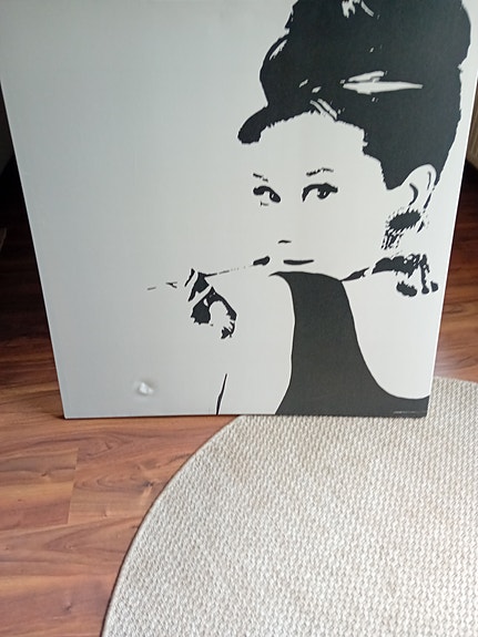 IKEA taulu mustavalkoinen canvas