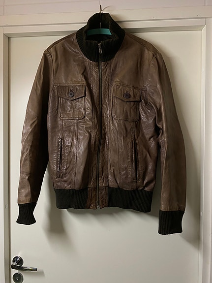 Ruskea nahkatakki Jack&Jones