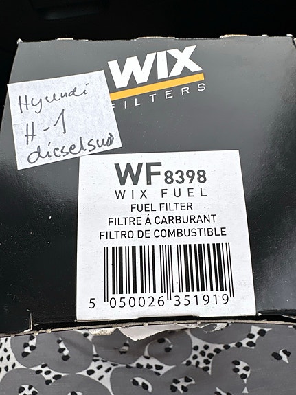 Hyundai Kia H-1 starex polttoainesuodatin dieselsuodatin