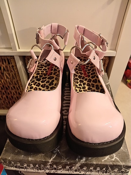 Demonia Baby Pink Patent Sprite-02 platform kengät, 42