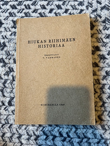 Hiukan Riihimäen historiaa -kirja 1948