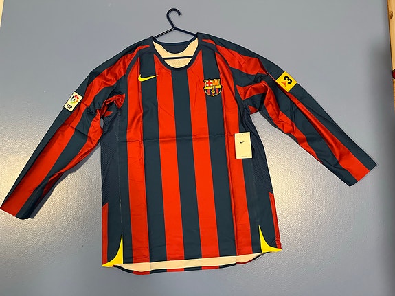 Nike FC Barcelona pitkähihainen 2005-2006 pelipaita XL