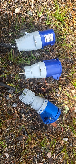 asuntovaunun/auton Verkkovirta johto + adapteri