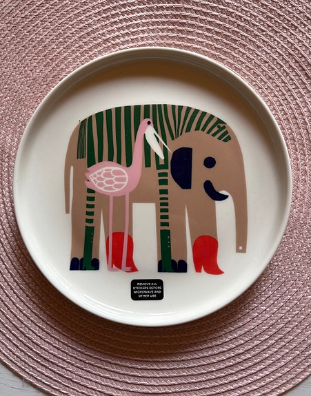 Marimekko Karkuteillä lautanen, 20 cm, ei käytetty