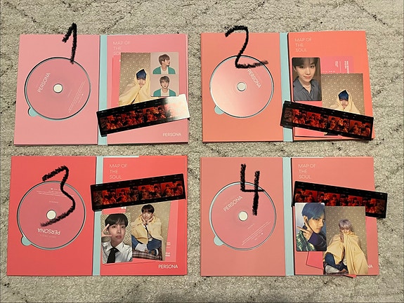 BTS Map of the Soul: Persona albumit versiot 1–4 / K-POP