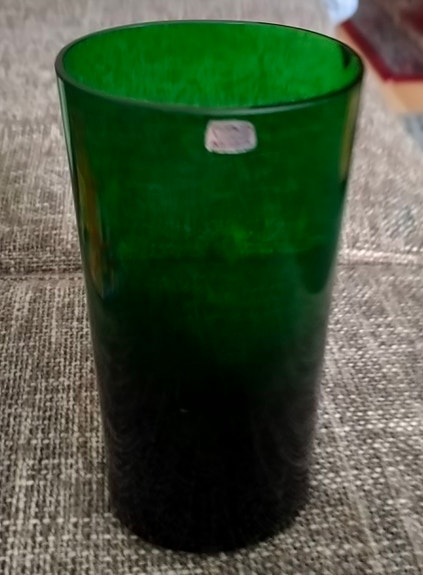 Arabia vihreä lasimaljakko