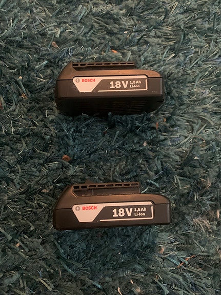 Bosch 18V Li-Ion akku porakoneelle / työkalulle 2kpl