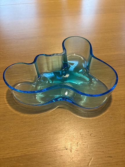 Iittala Aalto malja sininen lasi