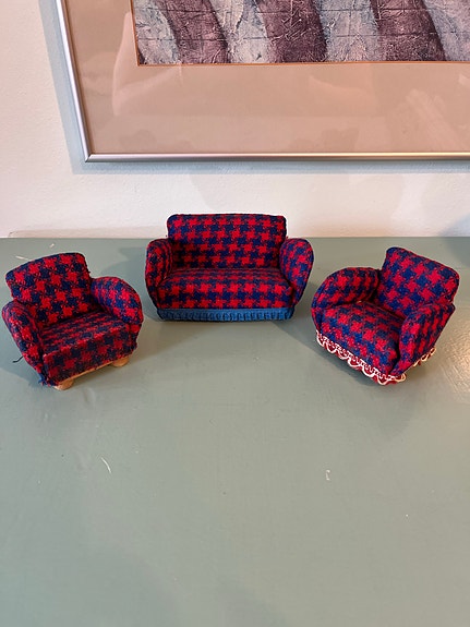 Lundby sohva ja kaksi nojatuolia