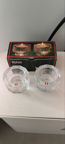 Iittala Kuusi tuikkukupit lasi 2 kpl