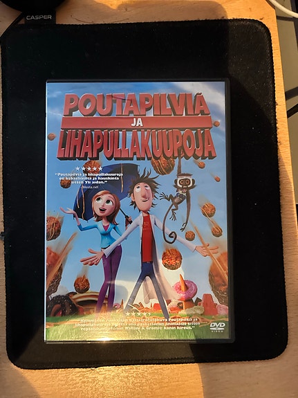 Poutapilviä ja lihapullakuuroja DVD-elokuva