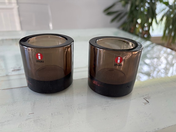 Iittalan Marimekko Kivi tuikkukipot ruskea