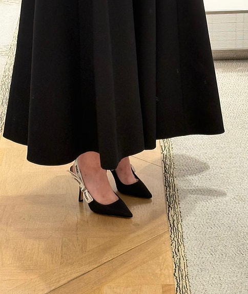 Dior J’Adior Slingback -korkokengät (musta)