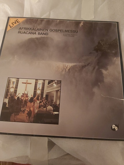 Ruagana Band : Afrikkalainen gospel-messu vinyylilevy. Pekka Simojoki jne.