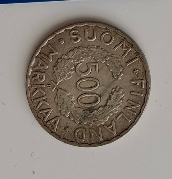Suomi 500 markkaa olympiaraha Helsinki 1952